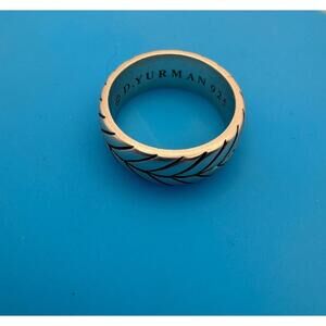 David Yurman Chevron Ring 9mm Size 10.25